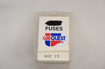 Car Quest AGC25 25 Amp Fuses Qty 9 NOS