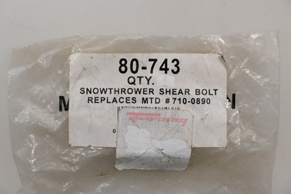 Oregon 80-743 Shear Bolts Qty 5 NOS