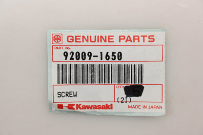 New OEM Kawasaki 92009-1650 Screws Qty 2 NOS