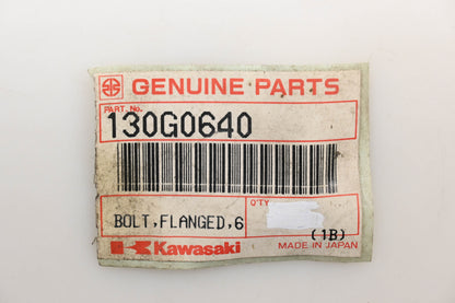 New OEM Kawasaki 130G0640 Flanged Bolts 6X40 Qty 5 NOS