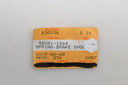 New OEM Kawasaki 92081-1564 Brake Shoe Spring Qty 1 NOS