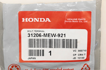 New OEM Honda 31206-MEW-921 Terminal Bolt Qty 1 NOS
