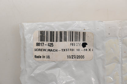 New OEM Arctic Cat 8017-425 TSTRH 10-24x3/8 GR2 Black Machine Screws Qty 2 NOS