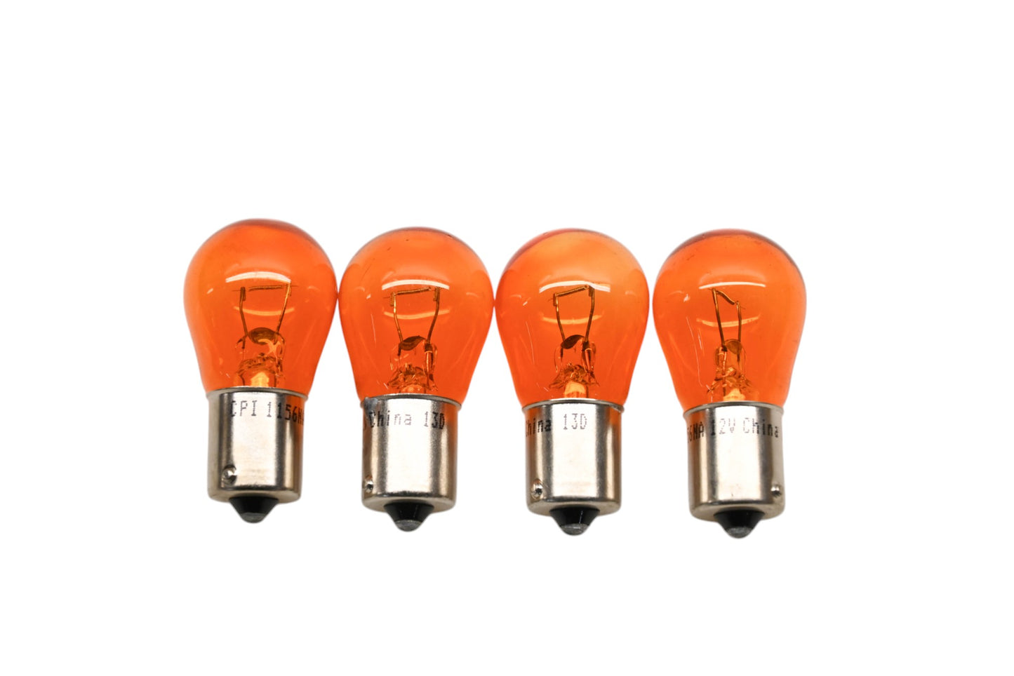 Candlepower 1156NA Mini Amber Turn Signal Light Bulb 12v 24cp Qty 4 NOS