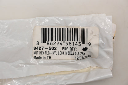 New OEM Arctic Cat 8427-502 Nylock Hex Flange Nuts M5X0.8 Qty 2 NOS