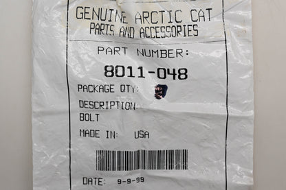 New OEM Arctic Cat 8011-048 Carriage Bolts 1/4-20 X2.25 Qty 4 NOS