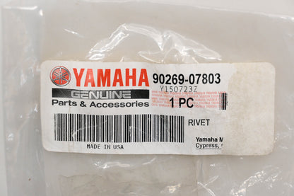 New OEM Yamaha 90269-07803-00 Rivet Qty 1 NOS