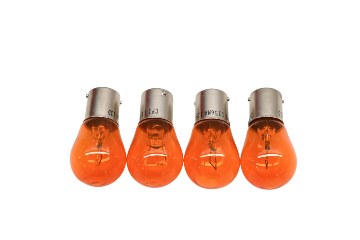 Candlepower 1156NA Mini Amber Turn Signal Light Bulb 12v 24cp Qty 4 NOS