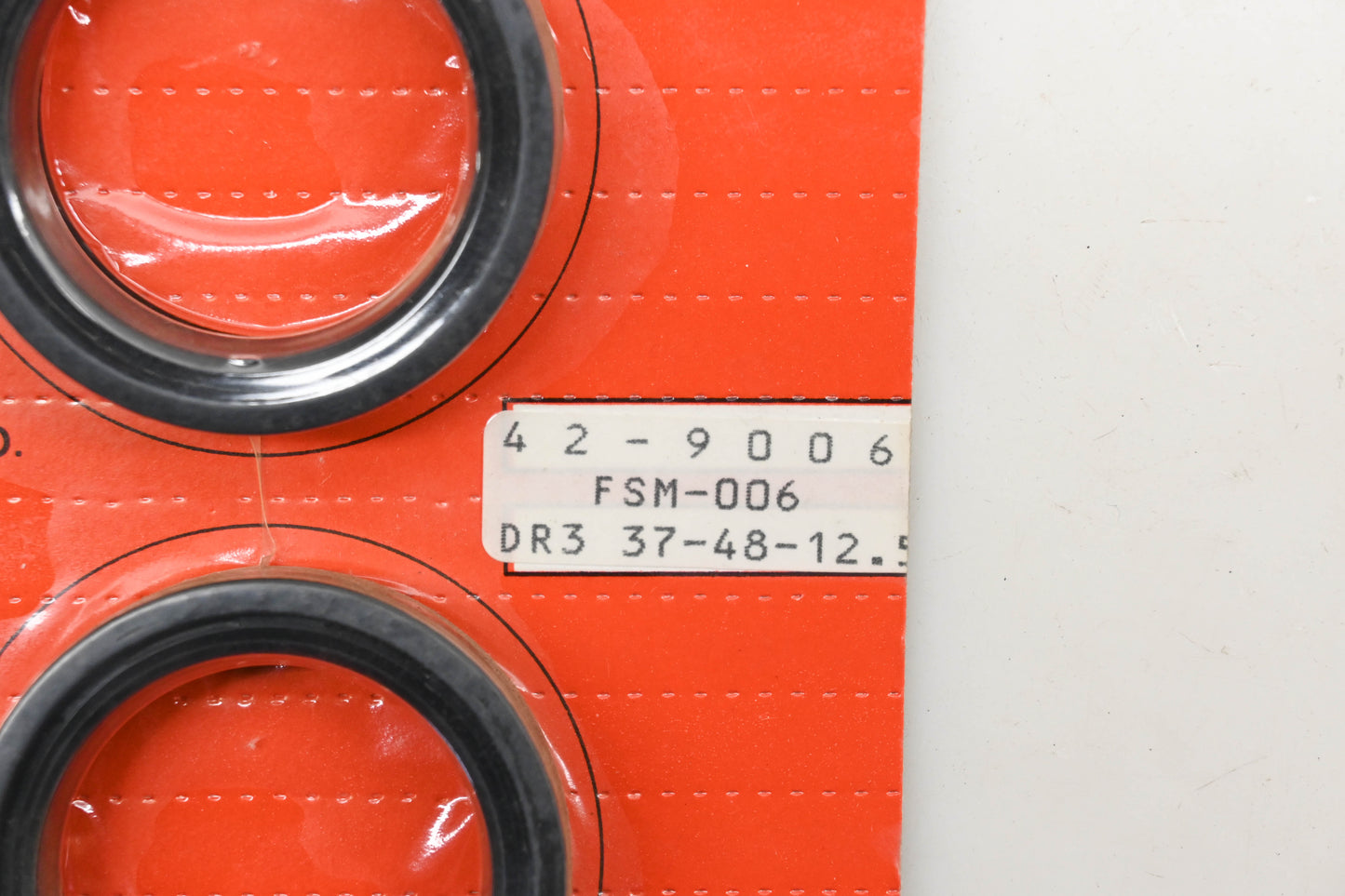 Bike Master 42-9006, FSM-006 Fork Seal Kit 37x48x12.5 Qty 1 NOS