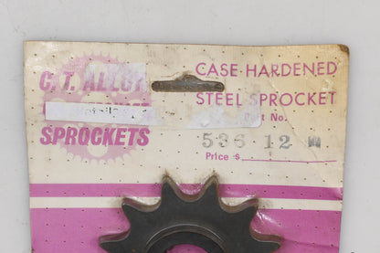 CT Alloy 536-12 Sprocket 12T w/ Spacer Qty 1 NOS