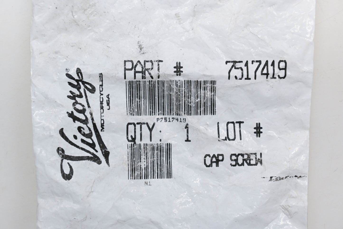 New OEM Victory 7517419 Polaris Front Brake Screw Qty 1 NOS