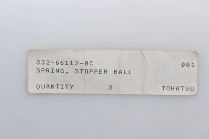 New OEM Tohatsu 332-66112-0 Springs Qty 3 NOS