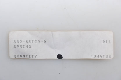 New OEM Tohatsu 332-83729-0, 332837290M Spring Qty 1 NOS