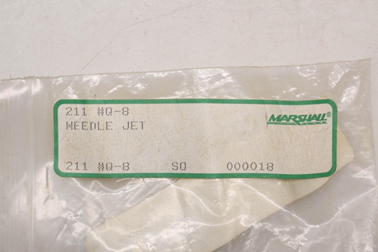 Marshall 211 #Q-8, 211 Q-8 Needle Jet Qty 1 NOS