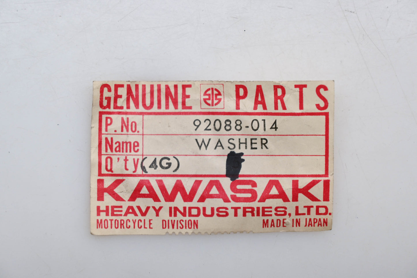 New OEM Kawasaki 92088-014 Lock Washer 8MM Qty 1 NOS