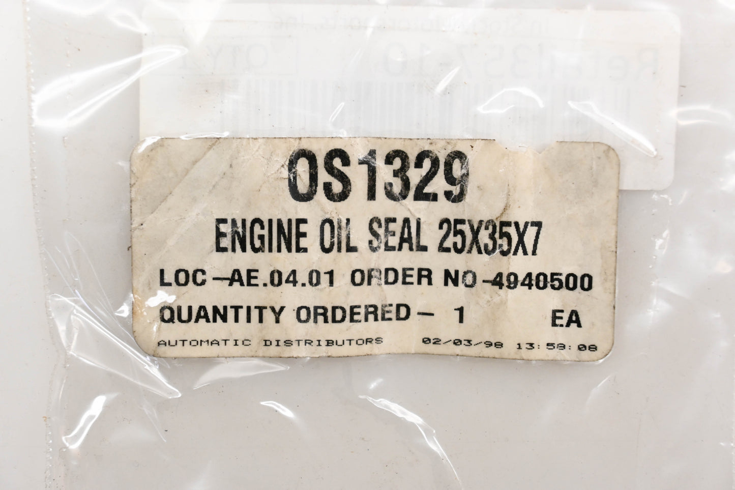 Kimpex OS1329, 09-144 Engine Oil Seal 25x35x7 Qty 1 NOS