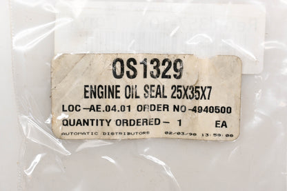 Kimpex OS1329, 09-144 Engine Oil Seal 25x35x7 Qty 1 NOS