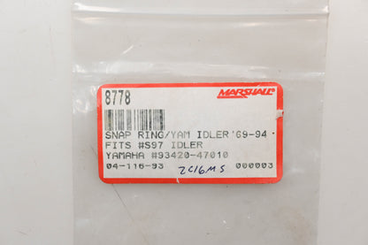 Marshall 8778, 93420-47010, 04-116-93 Circlip Yamaha NOS