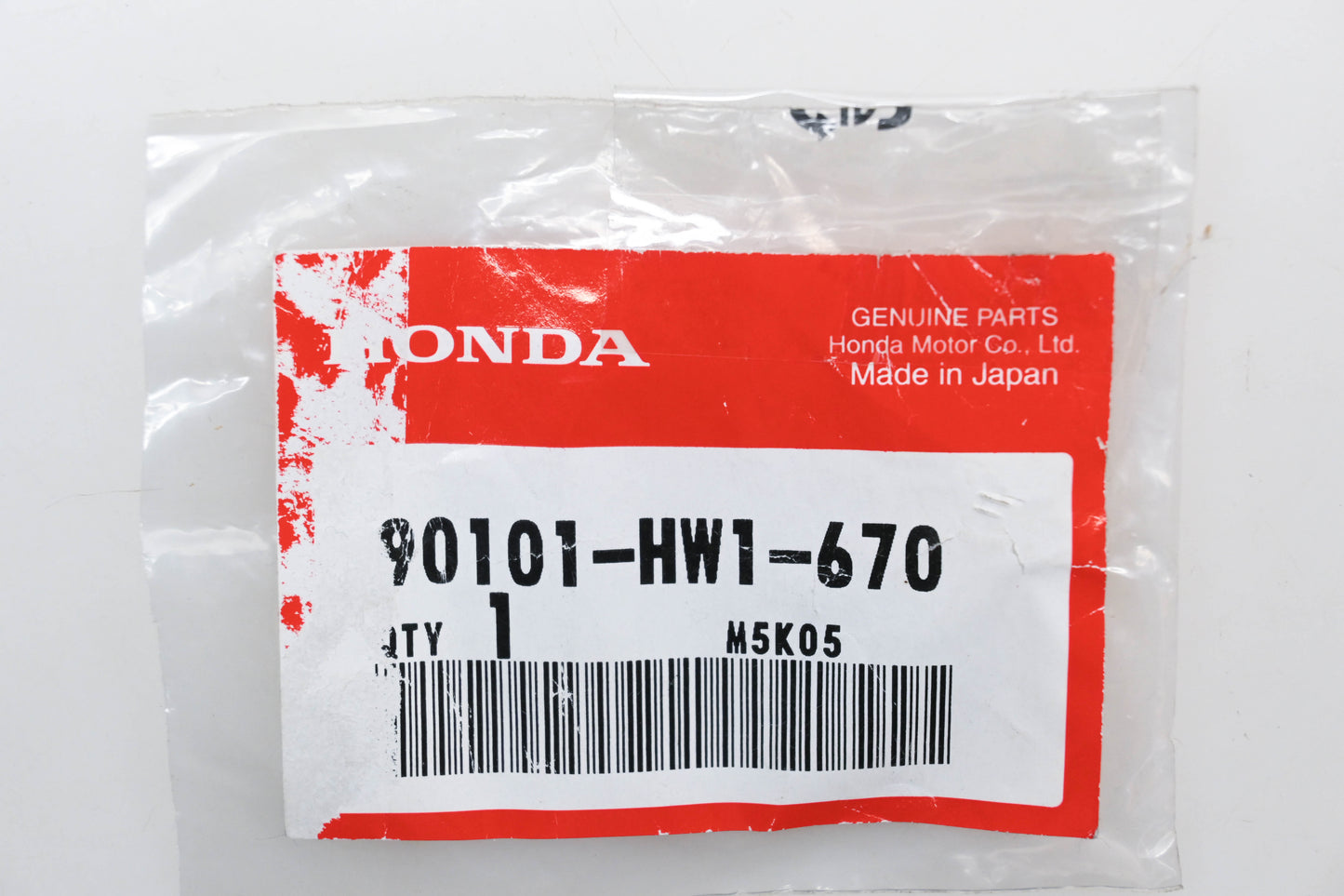 New OEM Honda 90101-HW1-670 Flange Bolt 8x25 Qty 1 NOS