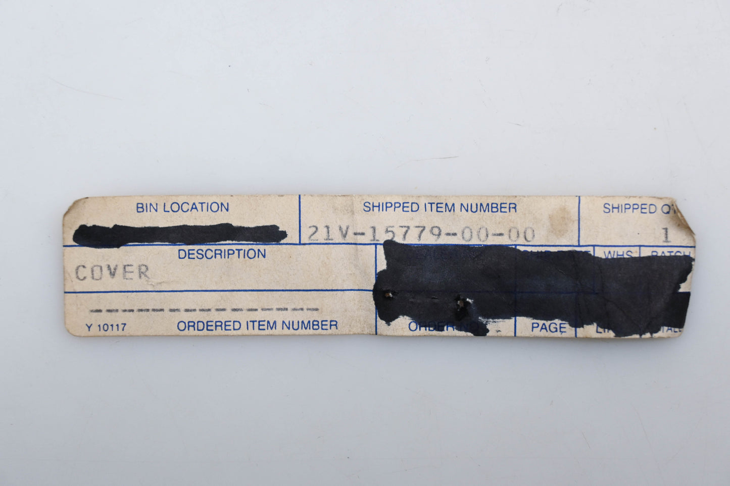 New OEM Yamaha 21V-15779-00-00 Cover Qty 1 NOS