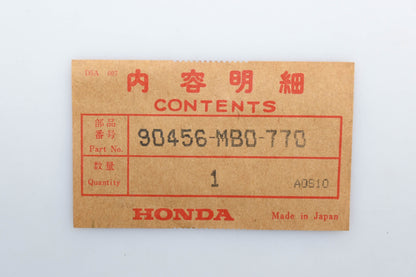 New OEM Honda 90456-MB0-770 Washer (20X0.90) Qty 1 NOS