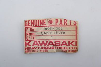 New OEM Kawasaki 16096-002 Oil Pump Cable Lever Qty 1 NOS