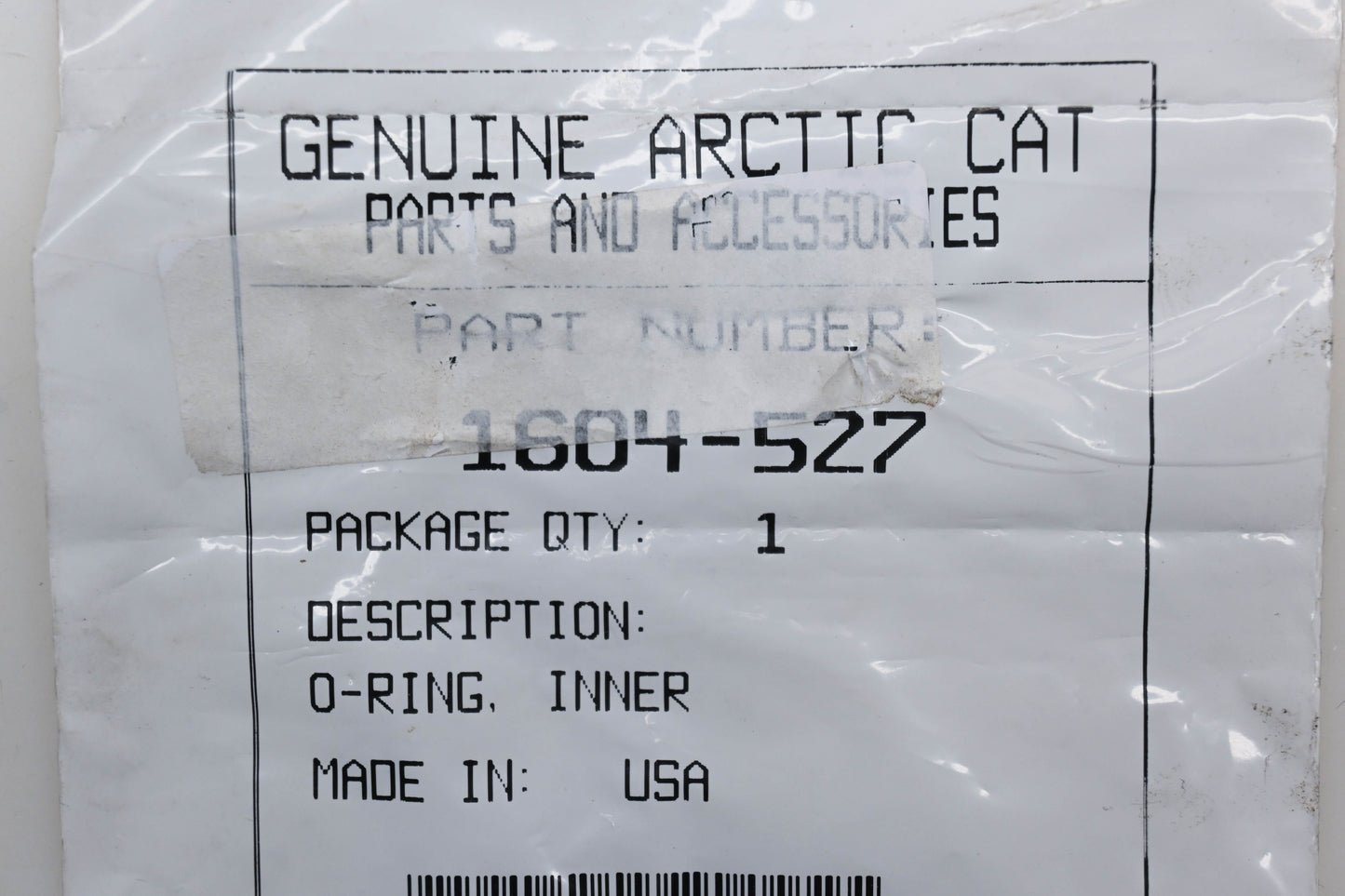 New OEM Arctic Cat 1604-527 Inner Separator Piston O-Ring Qty 1 NOS