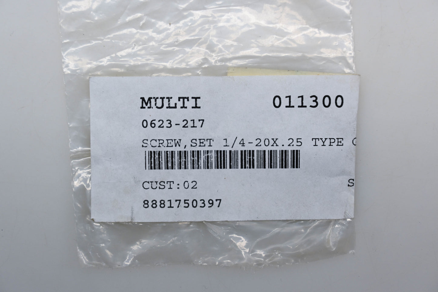 New OEM Arctic Cat 0623-217 Set Screws 1/4-20x.25 Type G Qty 6 NOS