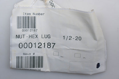 MTD 00012187 Hex Lug Nut NOS Qty 1 NOS