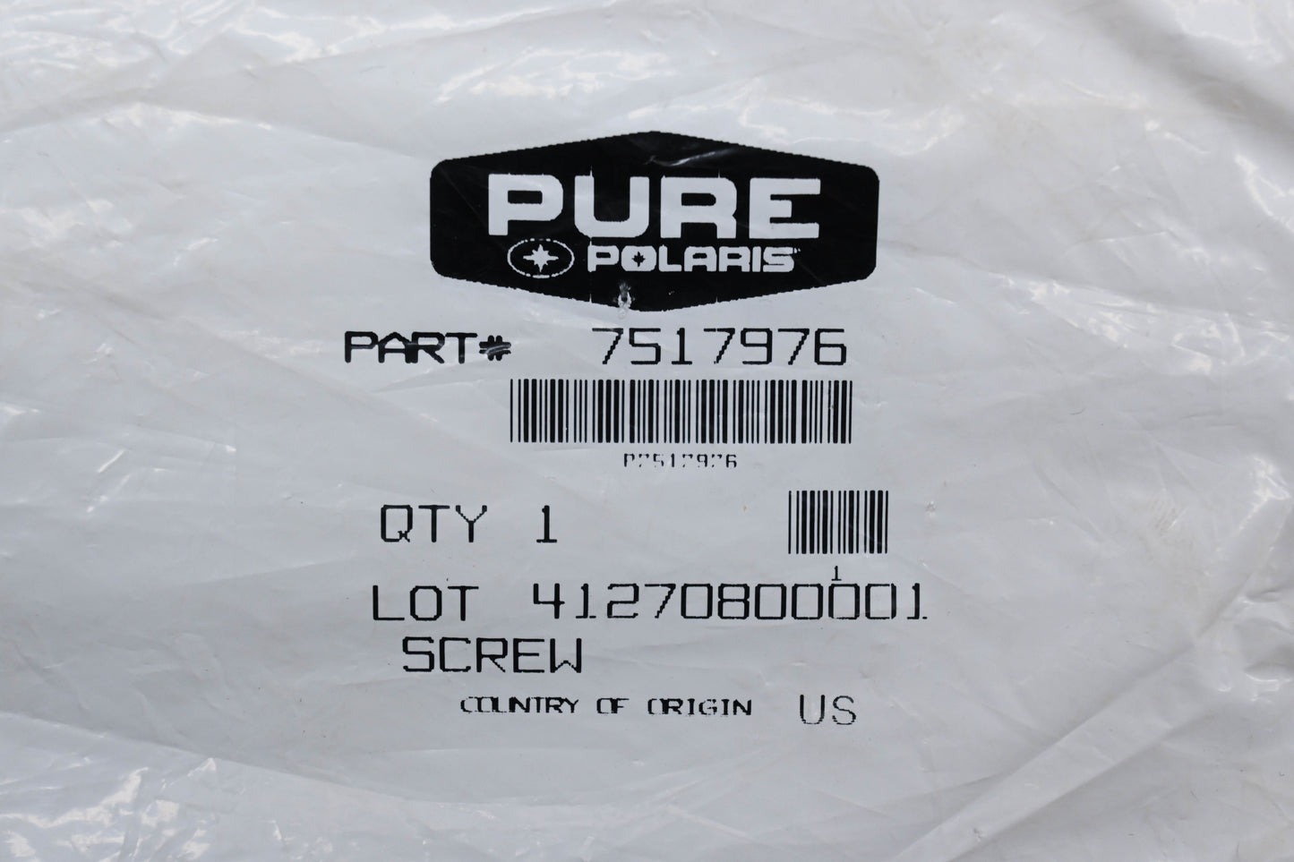 New OEM Polaris 7517976 Hex Screw 1/4-20X5.5 Qty 1 NOS