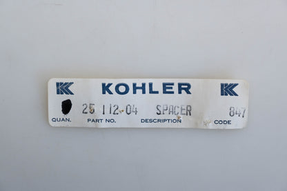 Kohler 25-112-04 Spacers Qty 2 NOS