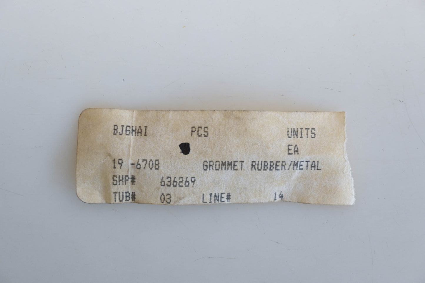 Rotary 19-6708, 6708 Rubber Metal Grommets Qty 2 NOS