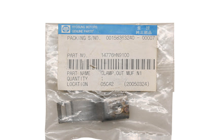 Hyosung 14776HN9100 Outer Muffler Cover Clamp Qty 1 NOS