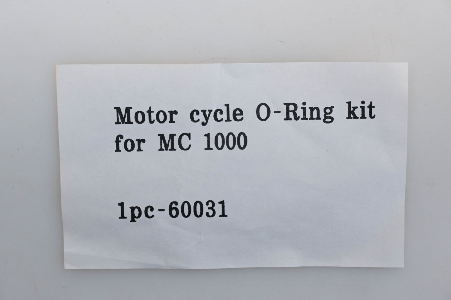 Aftermarket 60031 O-Ring for MC 1000 Qty 1 NOS