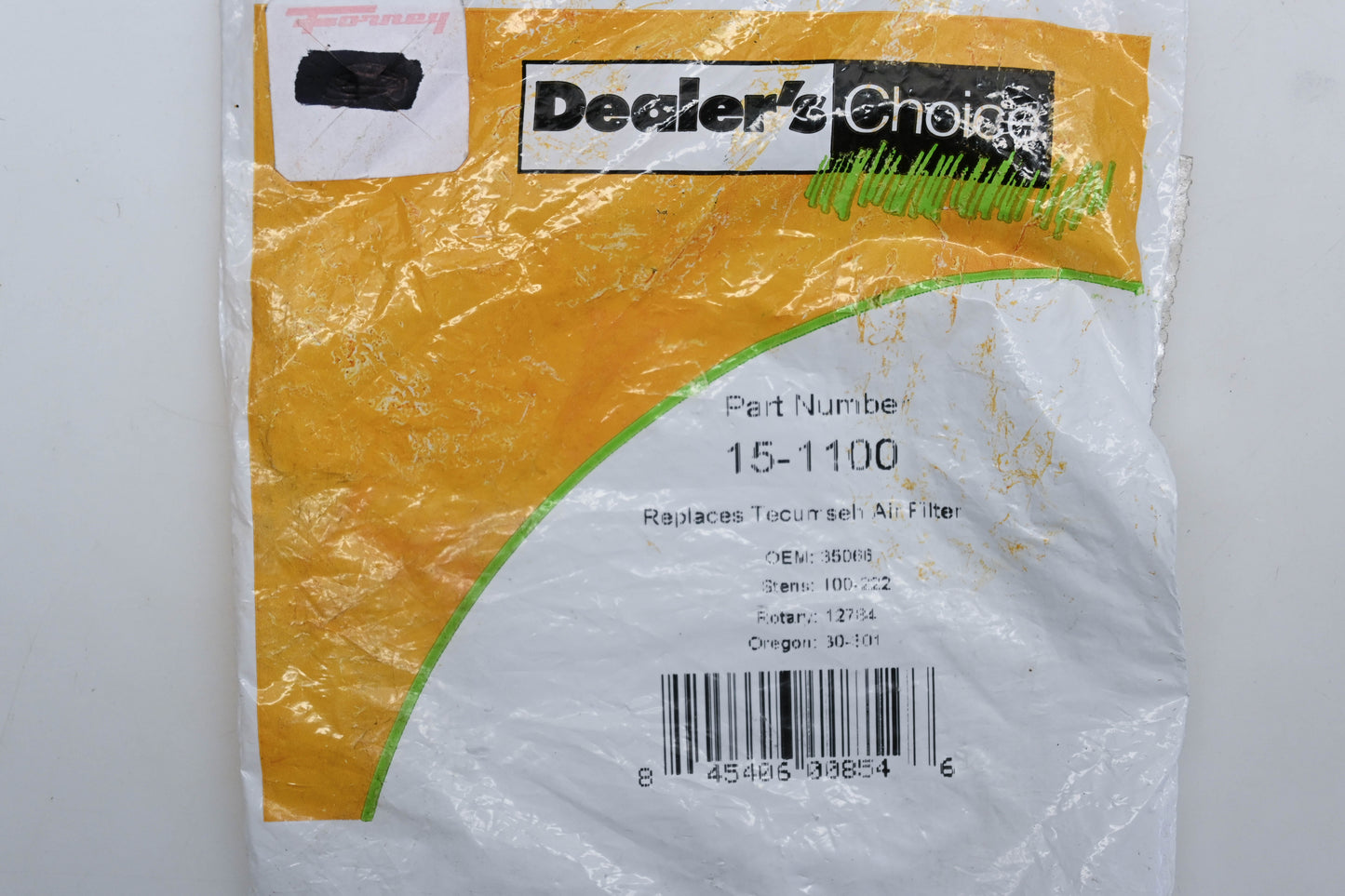 Dealer's Choice 15-1100, 35066 Tecumseh Air Filter NOS