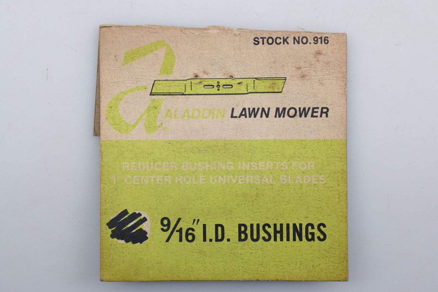 Aladdin 916, 1198 9/16" x 1" x 1/8" Blade Adapter Reducer Insert Bushings Qty 2 NOS