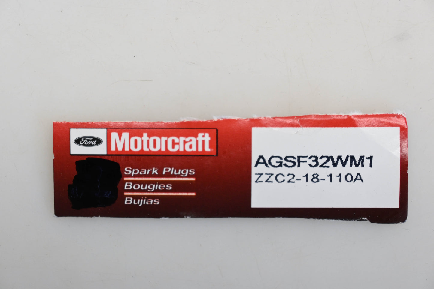 New OEM Motorcraft AGSF32WM1, ZZC2-18-110A Ford Mazda Spark Plugs Qty 2 NOS