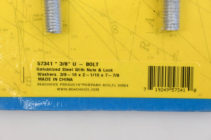 Seachoice 50-57341, 57341 U-Bolt 3/8' Qty 1 NOS