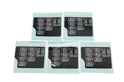 New OEM Kawasaki 56030-0051 Fuse Labels Qty 5 NOS