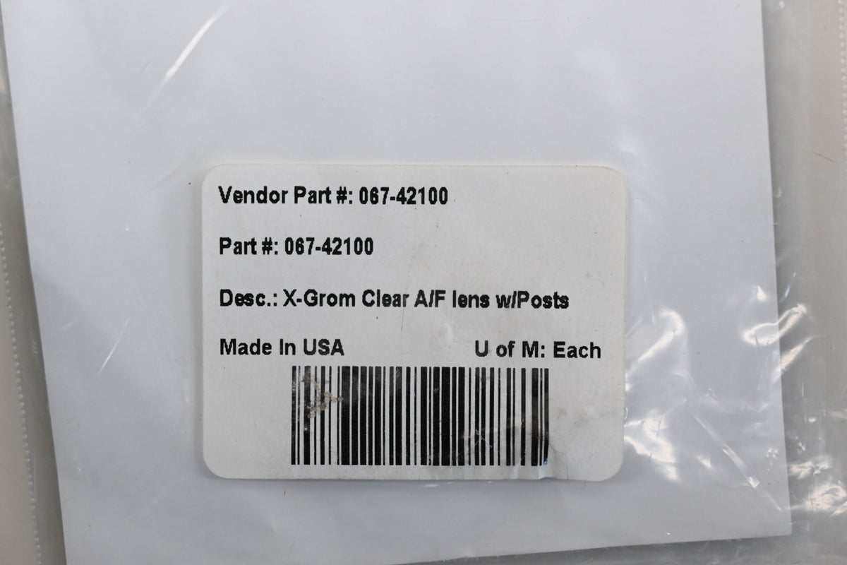EKS Brand 067-42100, 1200-919 X-Grom Anti-Fog Lens Clear Qty 1 NOS