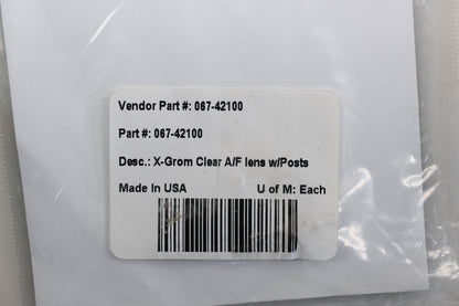 EKS Brand 067-42100, 1200-919 X-Grom Anti-Fog Lens Clear Qty 1 NOS