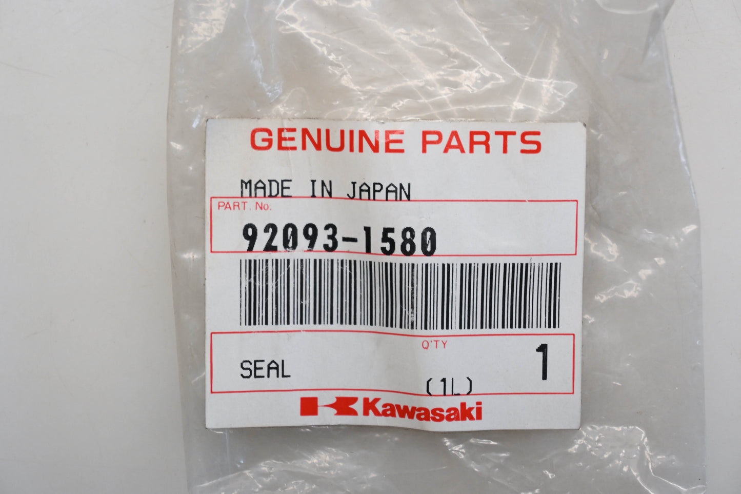 New OEM Kawasaki 92093-1580 Seal Qty 1 NOS