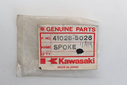 New OEM Kawasaki 41028-5026 Right Hand Outer Rear Spoke Assemblies Qty 3 NOS