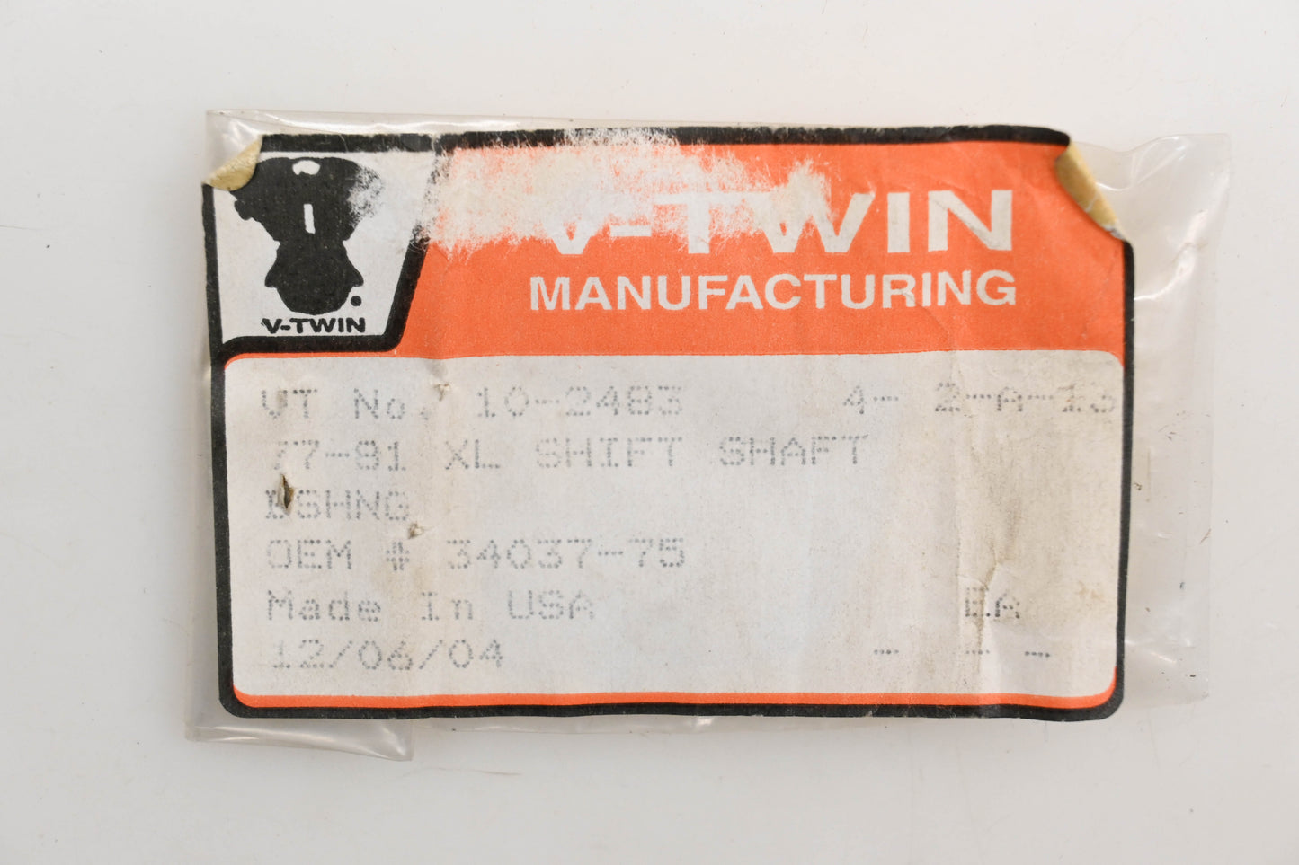 V-Twin 10-2483, 34037-75 Shifter Shaft Bushing Qty 1 NOS
