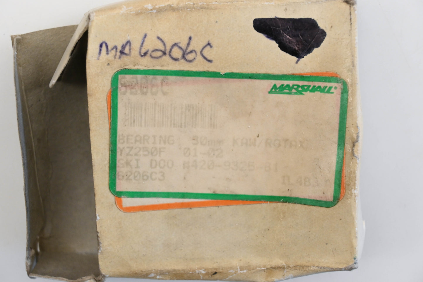 Marshall 6206C, 92045-505, 420-0325-81 Ball Bearing Qty 1 NOS