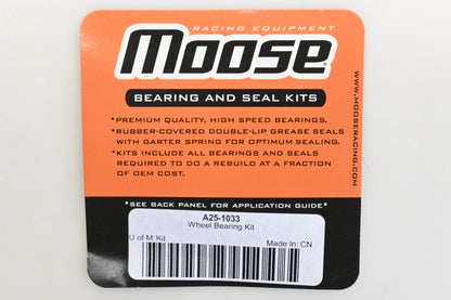 Moose Racing A25-1033, 25-1033 Front Wheel Bearing Kit Qty 1 NOS