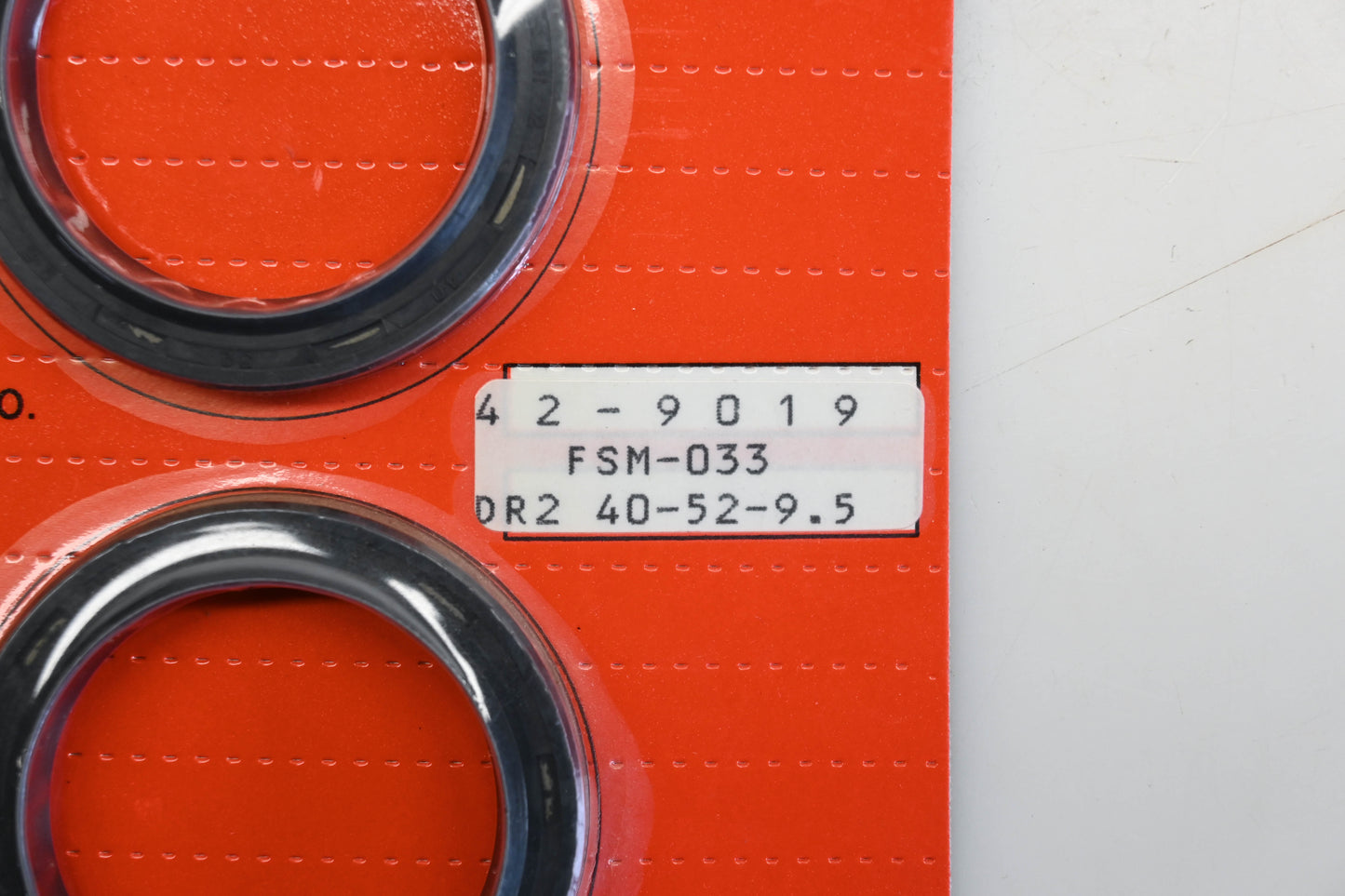 Bike Master 42-9019, FSM-033 Fork Seal Kit 40x52x9.5 Qty 1 NOS