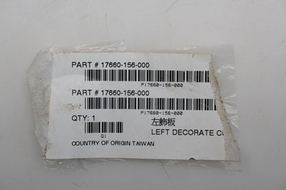 Alpha Sports 17660-156-000 Front Left Fender Cover Qty 1 NOS