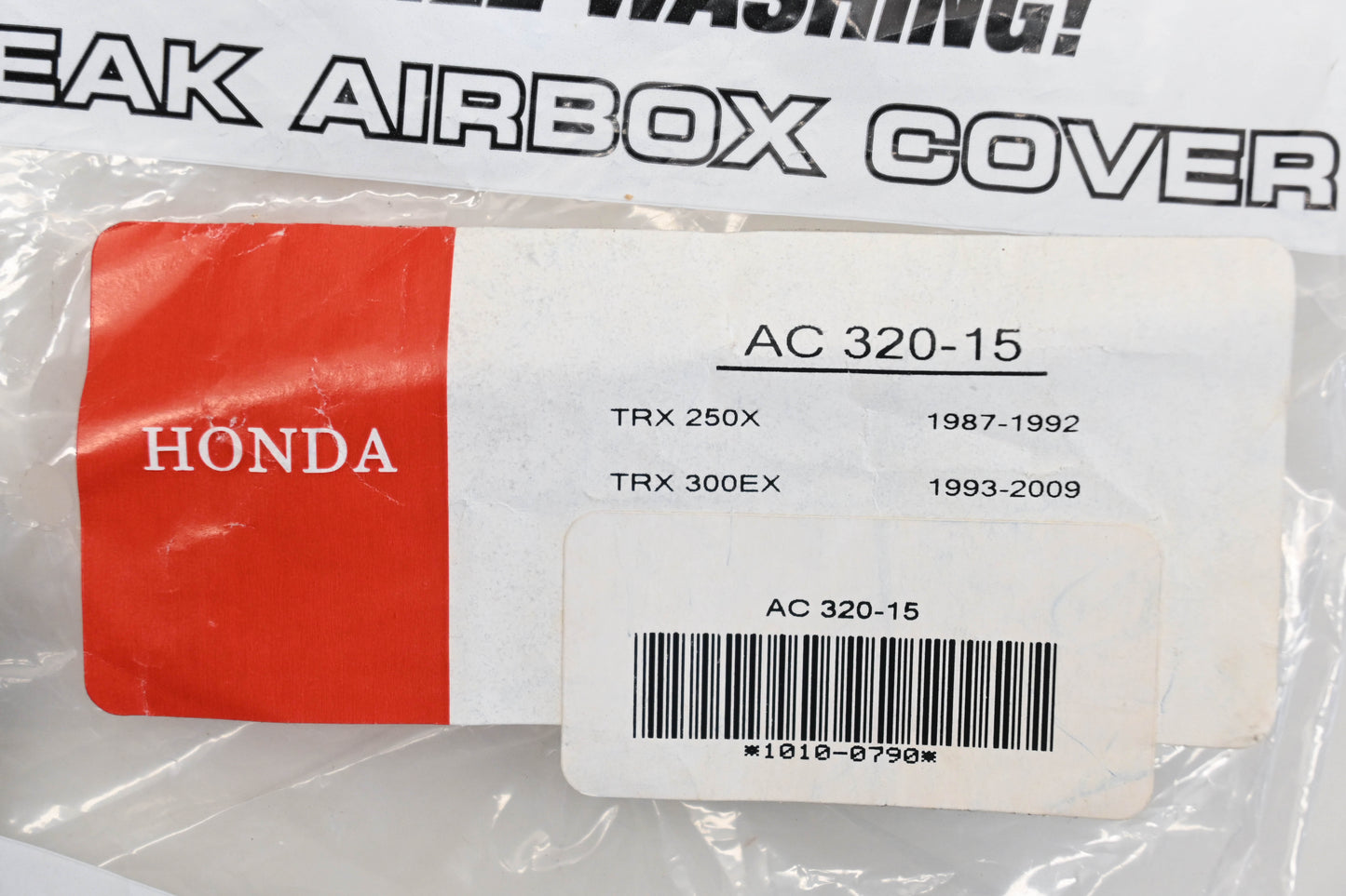 No-Toil 1010-0790, 320-15, 10100790 Honda Air Box Cover TRX 250X 300EX Qty 1 NOS