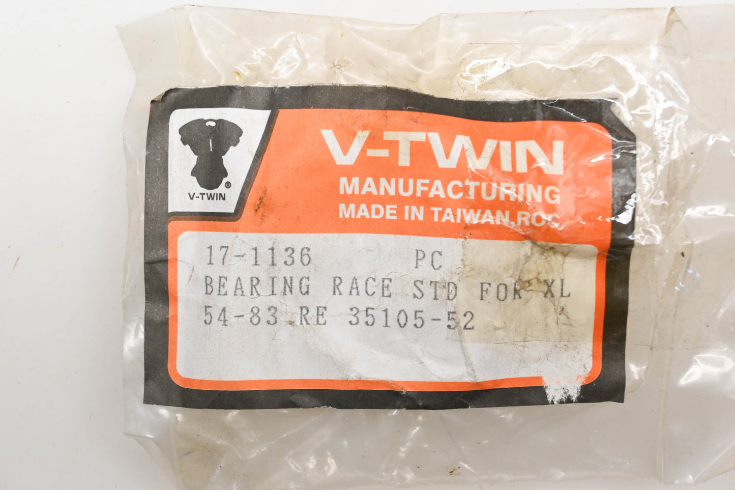 V-Twin 17-1136, 35105-52 Main Bearing Race Standard Qty 1 NOS